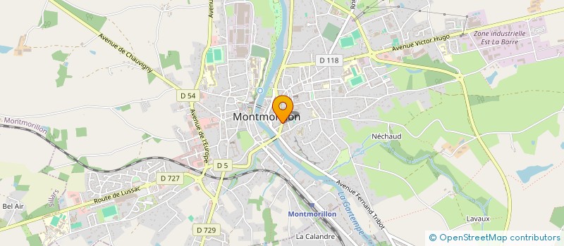 localisation de l'entreprise MADAME SOIZIC ROUSSEAU  MONTMORILLON