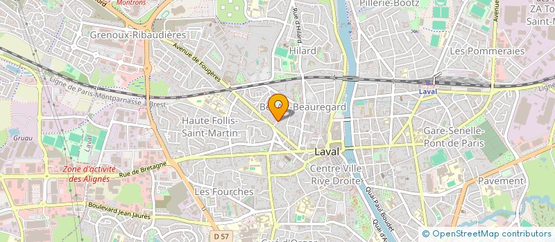 localisation de l'entreprise MADAME SOIZICK CHAUVEL à LAVAL