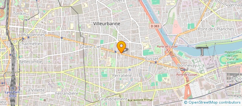 localisation de l'entreprise MADAME SOIZICK GUILLEMIN  VILLEURBANNE