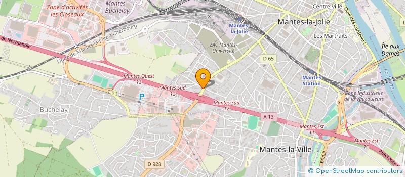 localisation de l'entreprise MADAME SOKAINA BACAY KHARRAJA  MANTES-LA-VILLE