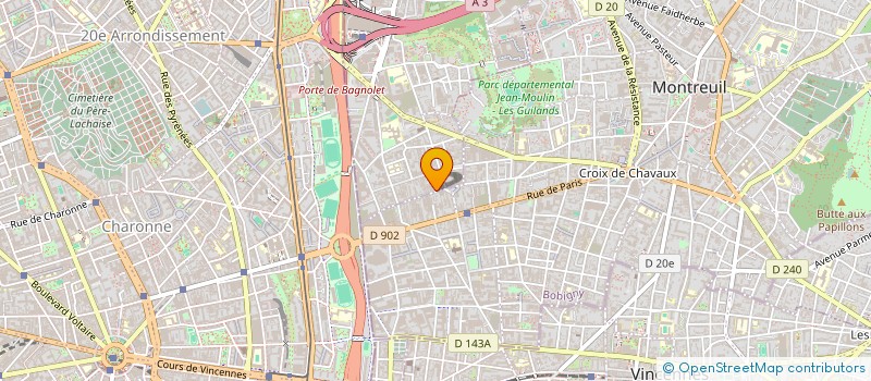 localisation de l'entreprise MADAME SOKHNA BALY DIAW à BAGNOLET