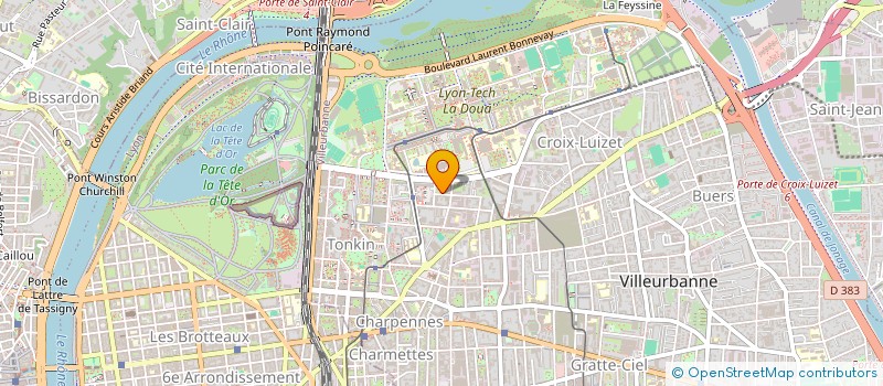 localisation de l'entreprise MADAME SOKHNA FATY BOUSSO  VILLEURBANNE