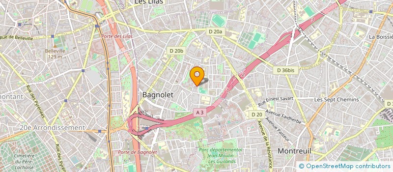 localisation de l'entreprise MADAME SOKONA TRAORE à BAGNOLET