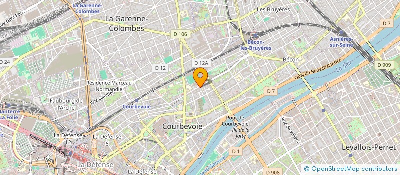 localisation de l'entreprise MADAME SOLANGE APARECIDA MAXIMO à COURBEVOIE
