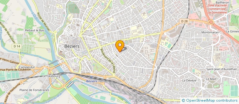 localisation de l'entreprise MADAME SOLANGE ASTOUL  BEZIERS