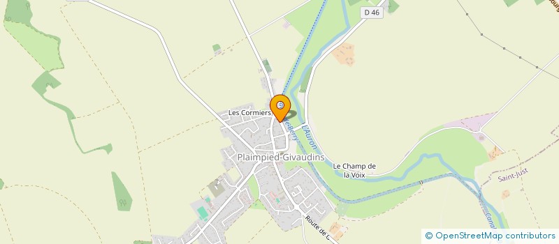 localisation de l'entreprise MADAME SOLANGE AUPETIT  PLAIMPIED-GIVAUDINS