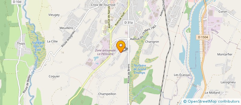 localisation de l'entreprise MADAME SOLANGE BAL  BELLEY