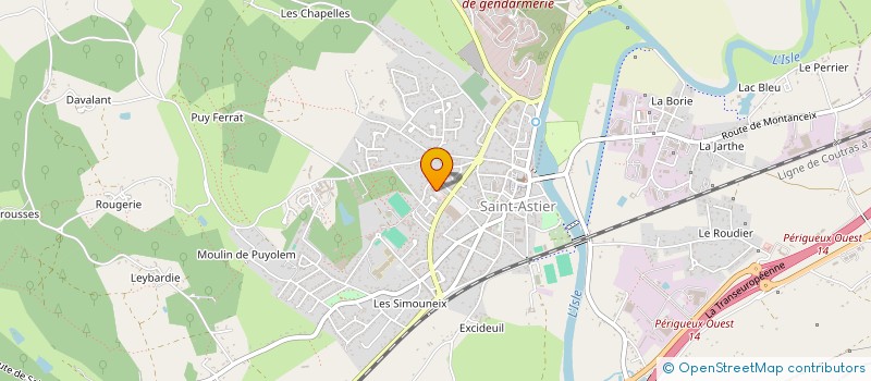 localisation de l'entreprise MADAME SOLANGE BALLESTER  SAINT-ASTIER