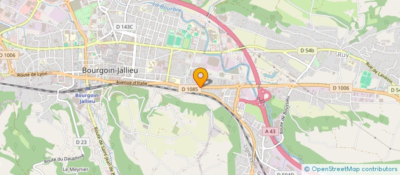 localisation de l'entreprise MADAME SOLANGE BAMET  BOURGOIN-JALLIEU