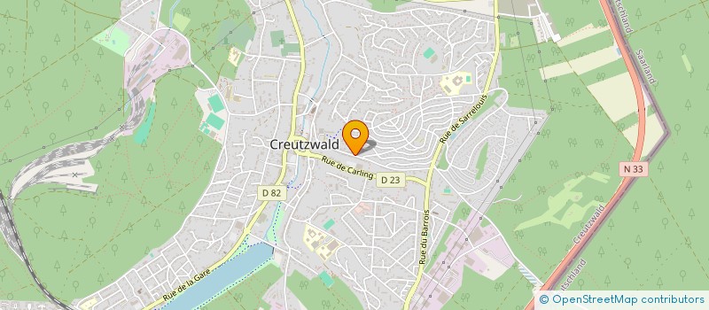 localisation de l'entreprise MADAME SOLANGE BAUMANN  CREUTZWALD