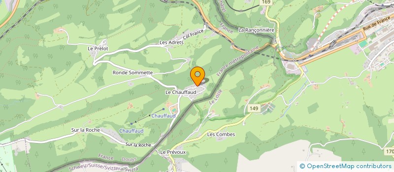 localisation de l'entreprise MADAME SOLANGE BAUMANN  VILLERS-LE-LAC