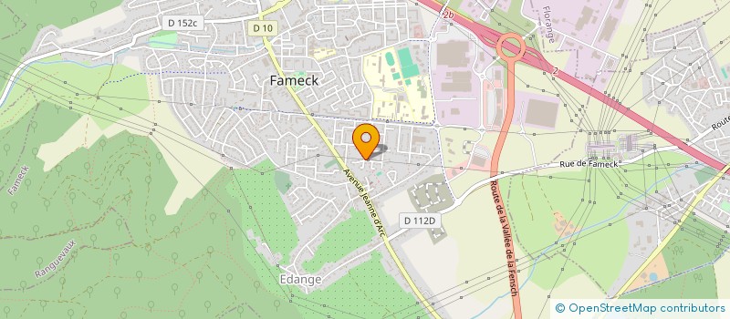 localisation de l'entreprise MADAME SOLANGE BAZIN  FAMECK