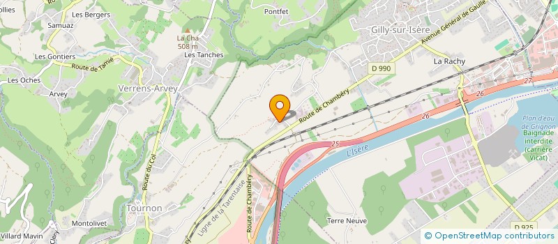 localisation de l'entreprise MADAME SOLANGE BELLOT  GILLY-SUR-ISERE