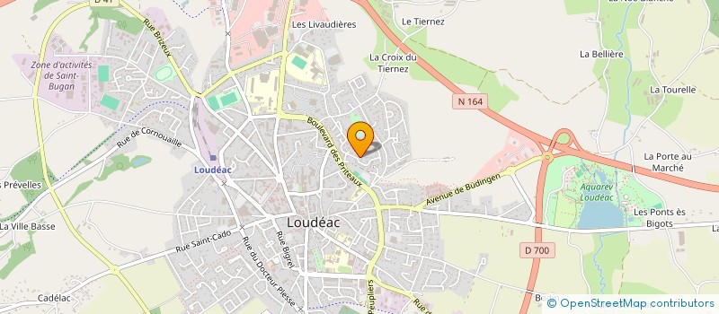 localisation de l'entreprise MADAME SOLANGE BENARD à LOUDEAC