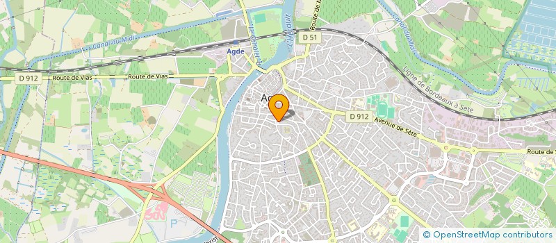 localisation de l'entreprise MADAME SOLANGE BENISTI à AGDE
