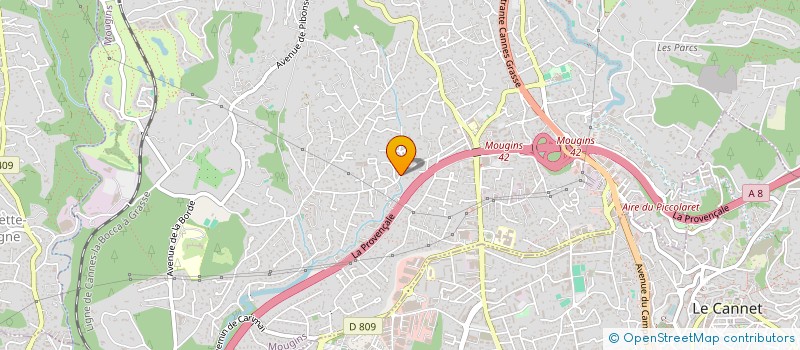 localisation de l'entreprise MADAME SOLANGE BIVONA  MOUGINS