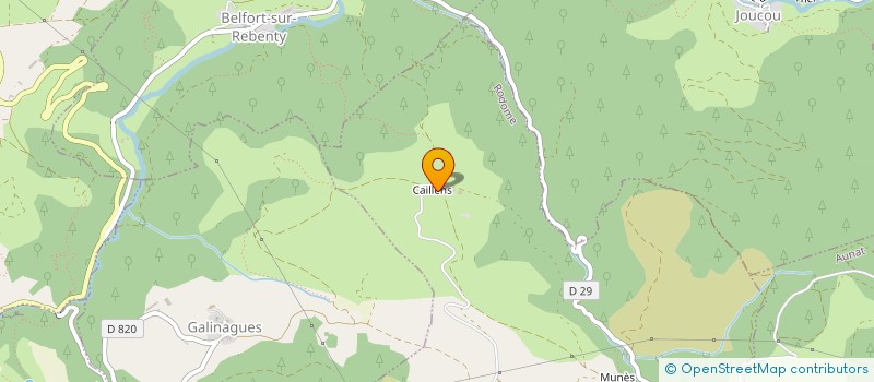 localisation de l'entreprise MADAME SOLANGE BLACHERE  RODOME