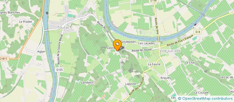 localisation de l'entreprise MADAME SOLANGE BONAFOUS  TOUZAC