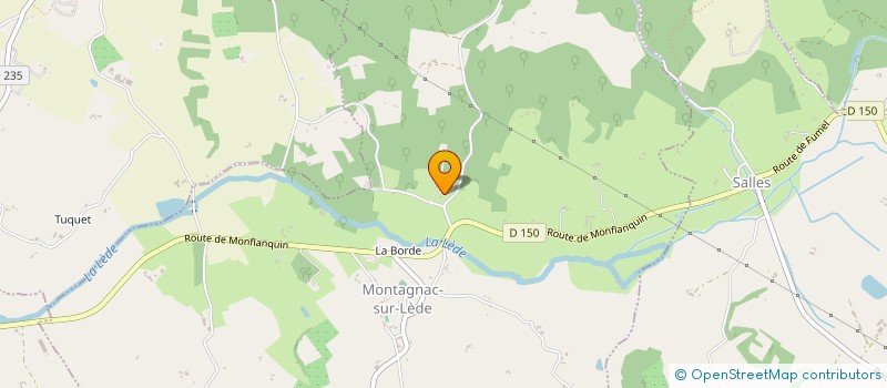 localisation de l'entreprise MADAME SOLANGE BOSQ  MONTAGNAC-SUR-LEDE