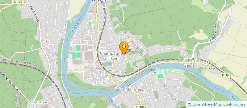 localisation de l'entreprise MADAME SOLANGE BOUENI  CHAMPAGNE SUR SEINE