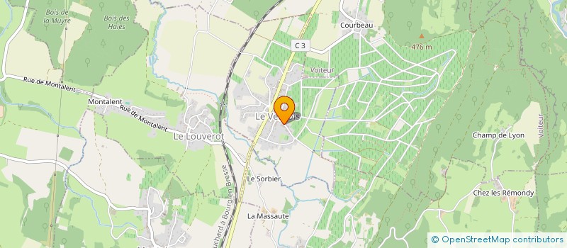 localisation de l'entreprise MADAME SOLANGE BOUHANS  LE VERNOIS