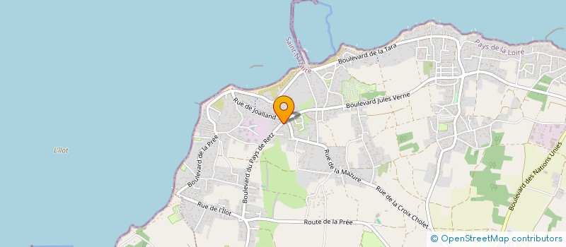 localisation de l'entreprise MADAME SOLANGE BOURMAUD à LA PLAINE-SUR-MER