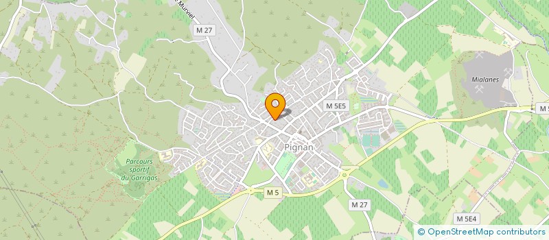 localisation de l'entreprise MADAME SOLANGE BOURRUST à PIGNAN