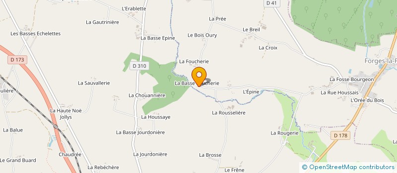localisation de l'entreprise MADAME SOLANGE BOUVRY à FORGES-LA-FORET