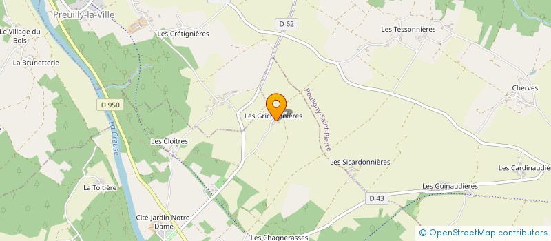 localisation de l'entreprise MADAME SOLANGE BROUARD à FONTGOMBAULT