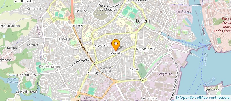 localisation de l'entreprise MADAME SOLANGE BURBAN à LORIENT