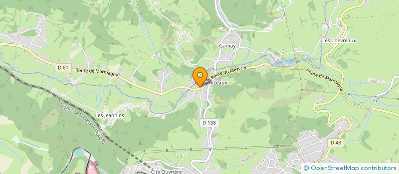 localisation de l'entreprise MADAME SOLANGE BURY  LE CREUSOT