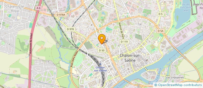 localisation de l'entreprise MADAME SOLANGE CHANUT  CHALON-SUR-SAONE