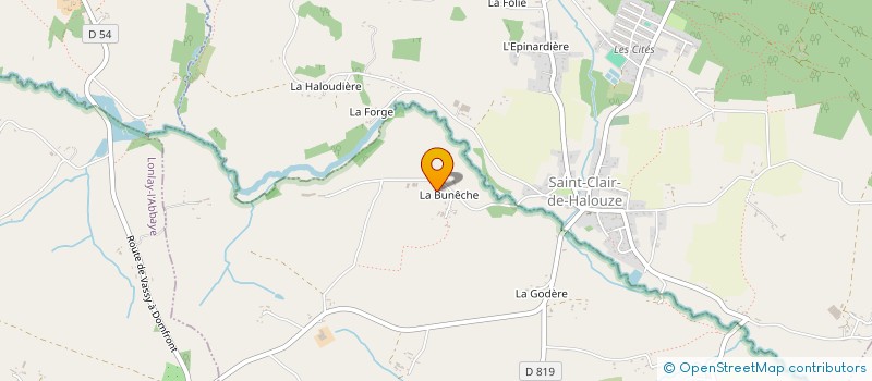localisation de l'entreprise MADAME SOLANGE-CHRISTIANE ROUSSEL à SAINT-BOMER-LES-FORGES
