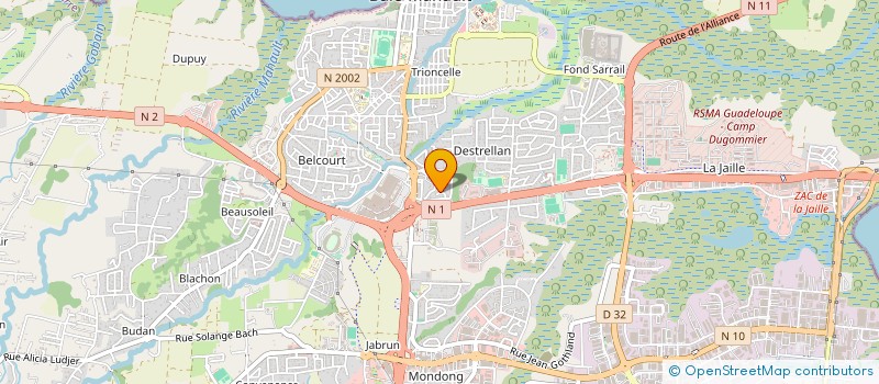 localisation de l'entreprise MADAME SOLANGE CHRISTINE  BAIE MAHAULT