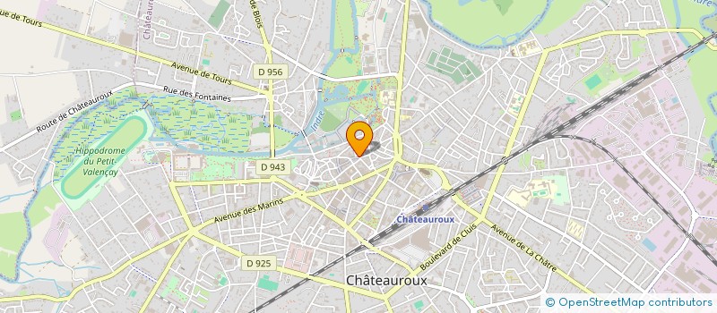 localisation de l'entreprise MADAME SOLANGE CLEMENT à CHATEAUROUX
