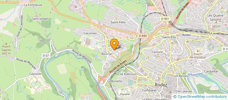 localisation de l'entreprise MADAME SOLANGE COLINET  RODEZ