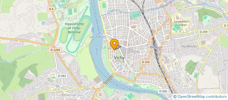 localisation de l'entreprise MADAME SOLANGE CONSTANCIS à VICHY
