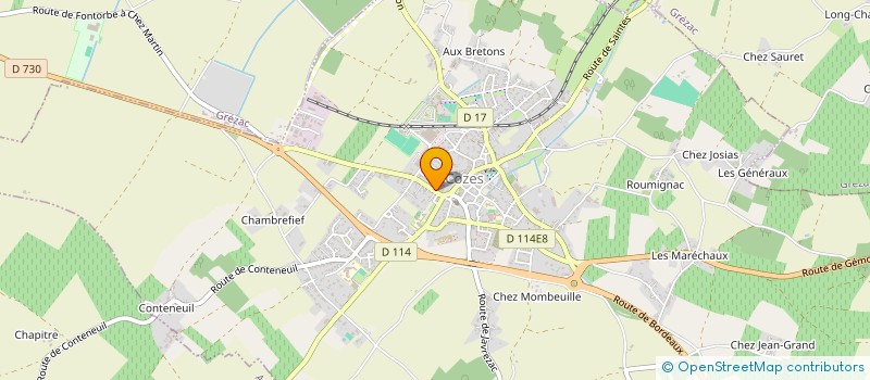 localisation de l'entreprise MADAME SOLANGE CONTE  COZES