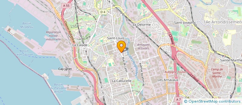 localisation de l'entreprise MADAME SOLANGE CORTES à MARSEILLE