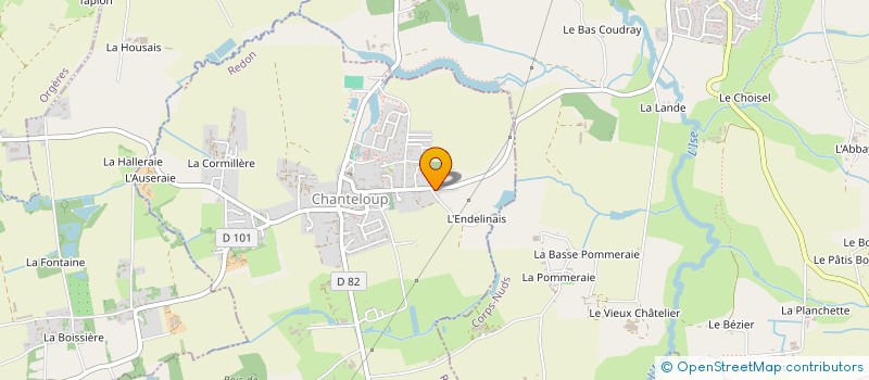 localisation de l'entreprise MADAME SOLANGE DAUPHIN  CHANTELOUP