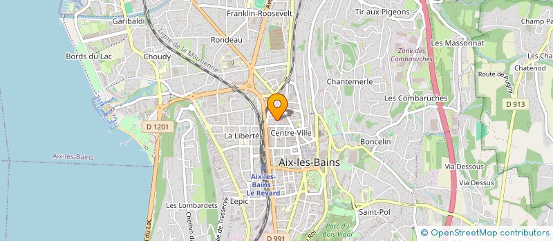 localisation de l'entreprise MADAME SOLANGE DE LA TULLAYE à AIX-LES-BAINS