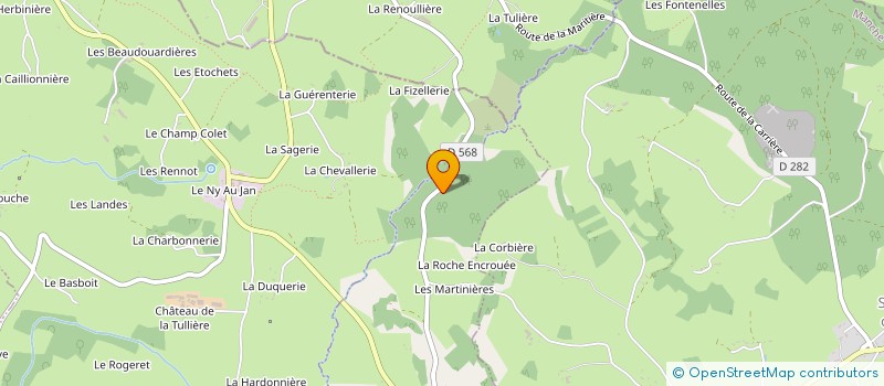 localisation de l'entreprise MADAME SOLANGE DECHANCE  CUVES