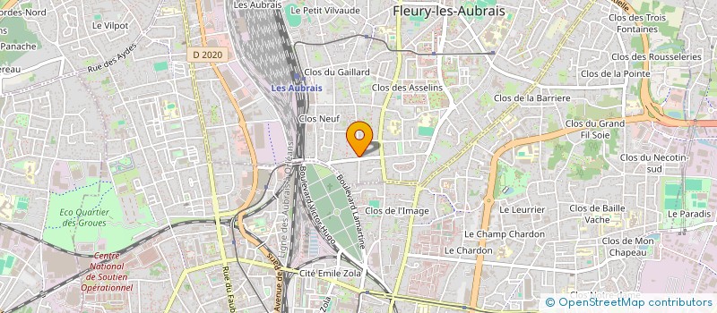 localisation de l'entreprise MADAME SOLANGE DELANOUE à FLEURY-LES-AUBRAIS