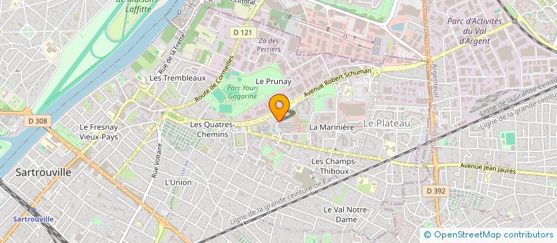 localisation de l'entreprise MADAME SOLANGE DEMOUGIN  SARTROUVILLE