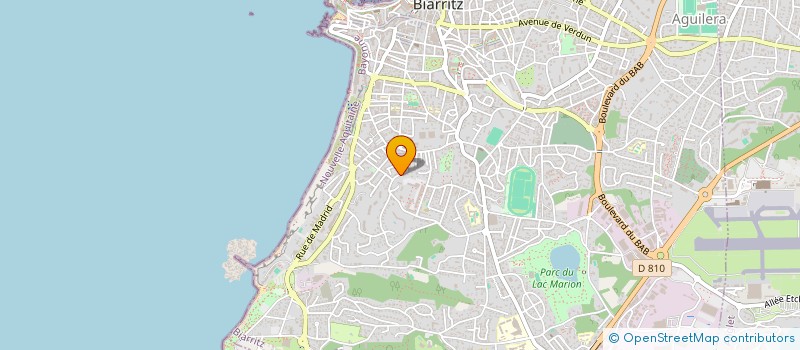 localisation de l'entreprise MADAME SOLANGE DESCHAMPS  BIARRITZ