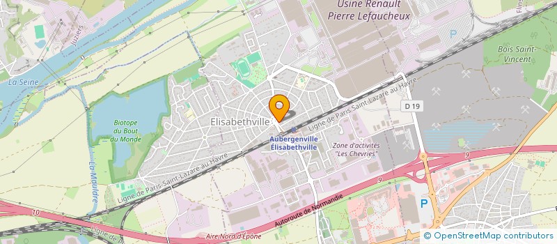 localisation de l'entreprise MADAME SOLANGE DUFRECHOU  AUBERGENVILLE