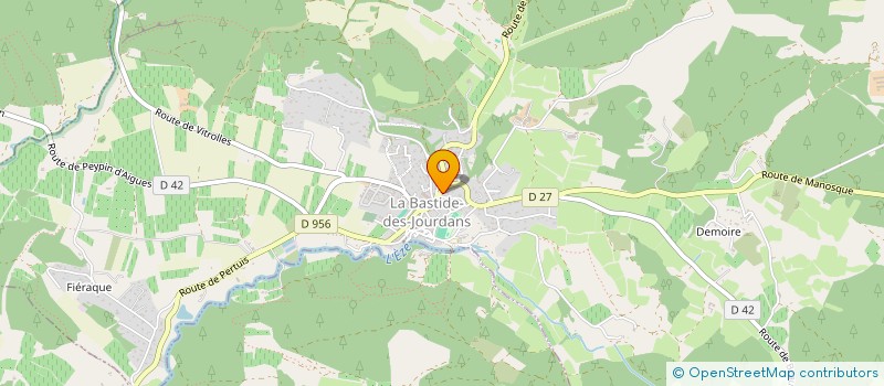 localisation de l'entreprise MADAME SOLANGE DUPONT  LA BASTIDE-DES-JOURDANS