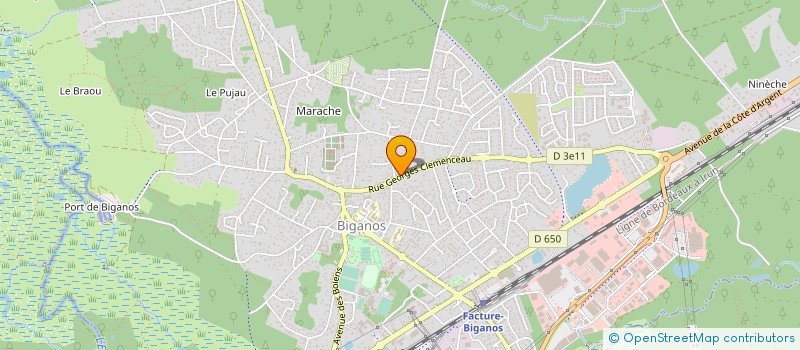 localisation de l'entreprise MADAME SOLANGE DURAND à BIGANOS