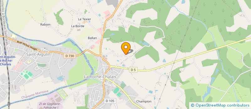 localisation de l'entreprise MADAME SOLANGE DUTHEIL  LA ROCHE CHALAIS