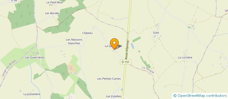 localisation de l'entreprise MADAME SOLANGE DUVIGNEAU  EPUISAY